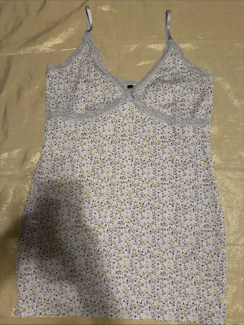 Women’s Lace-Trim Dress Slip Lavender Floral